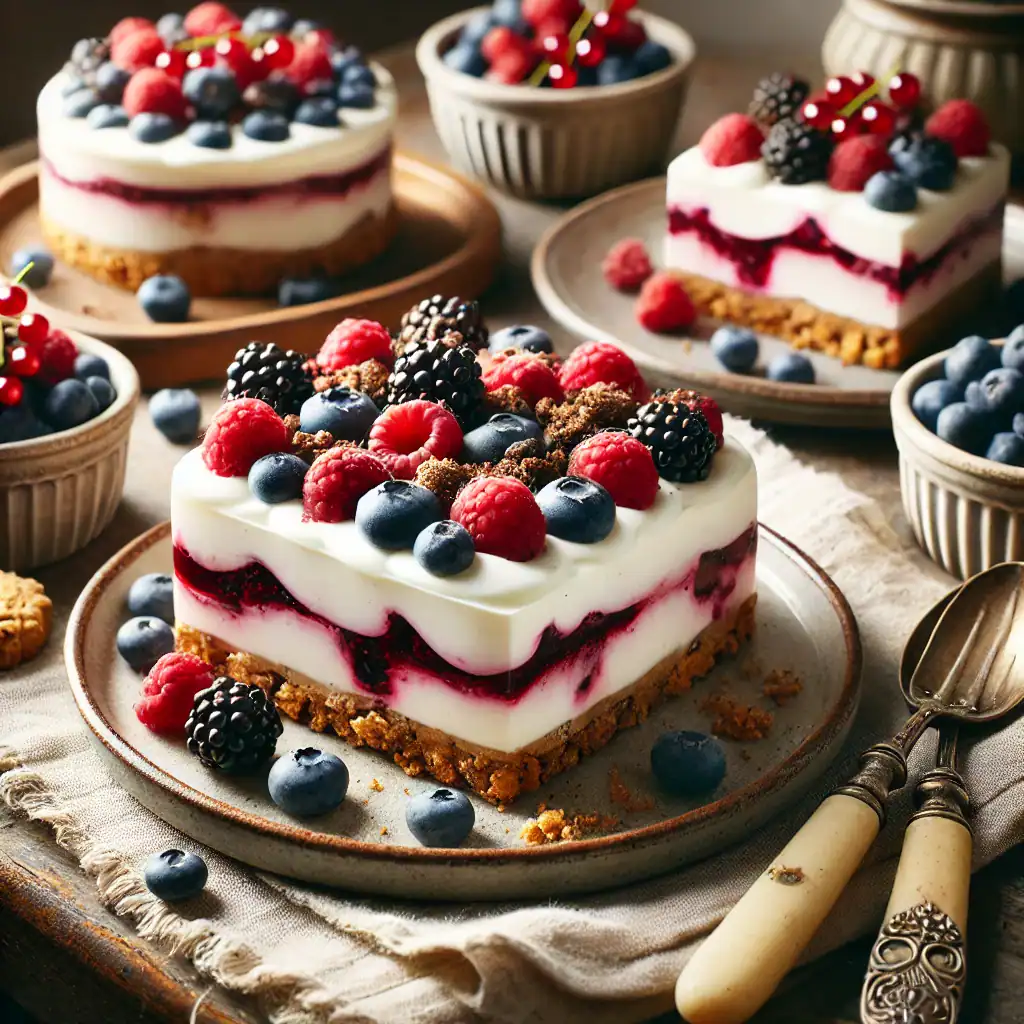 Fruchtige Joghurt-Schnitten mit Beeren
★
★
★
★
★
Noch keine Bewertungen