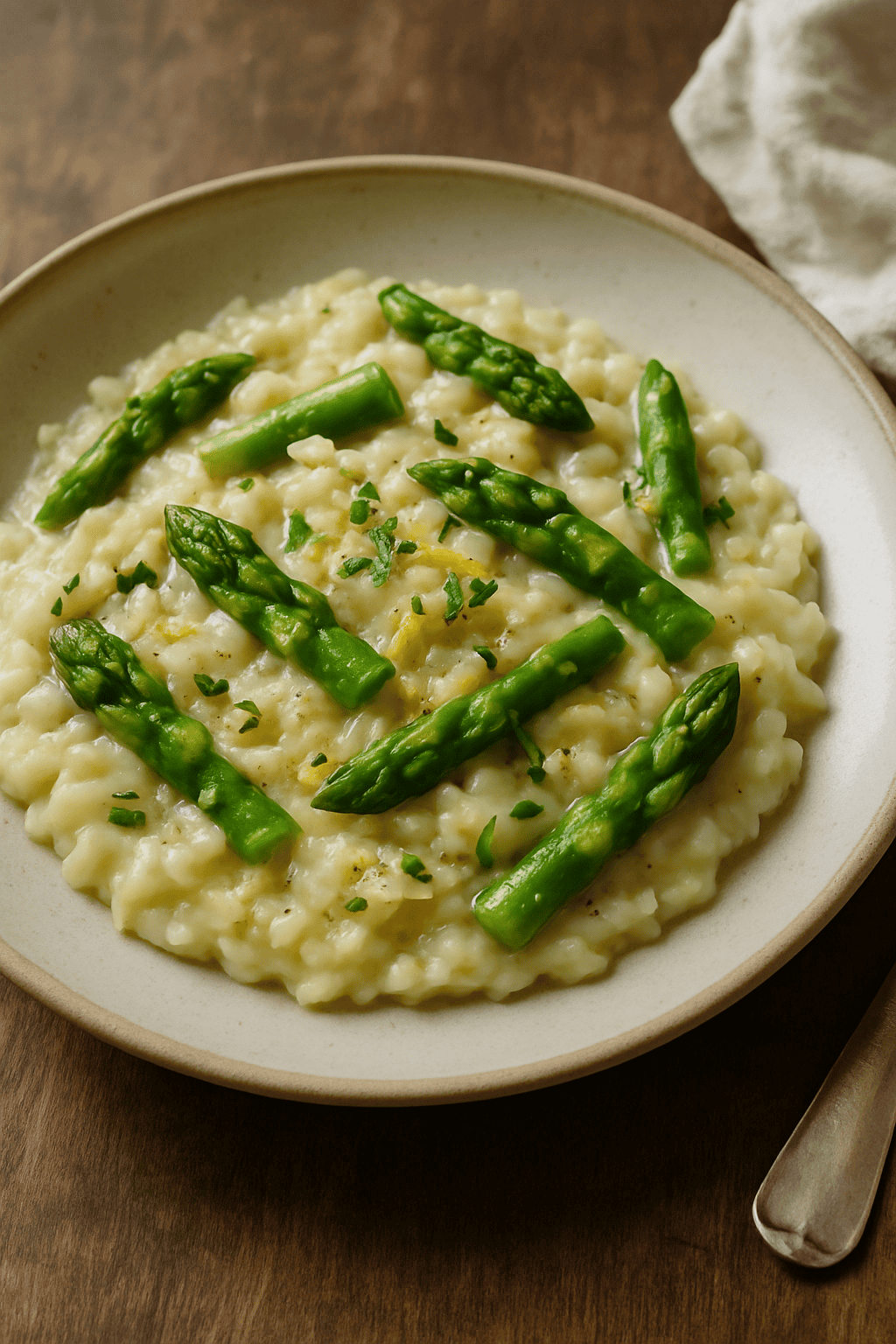 Cremiges Risotto mit grünem Spargel & Zitrone        
            
                                    ★
                                    ★
                                    ★
                                    ★
                                    ★
                            
            
                                    Noch keine Bewertungen