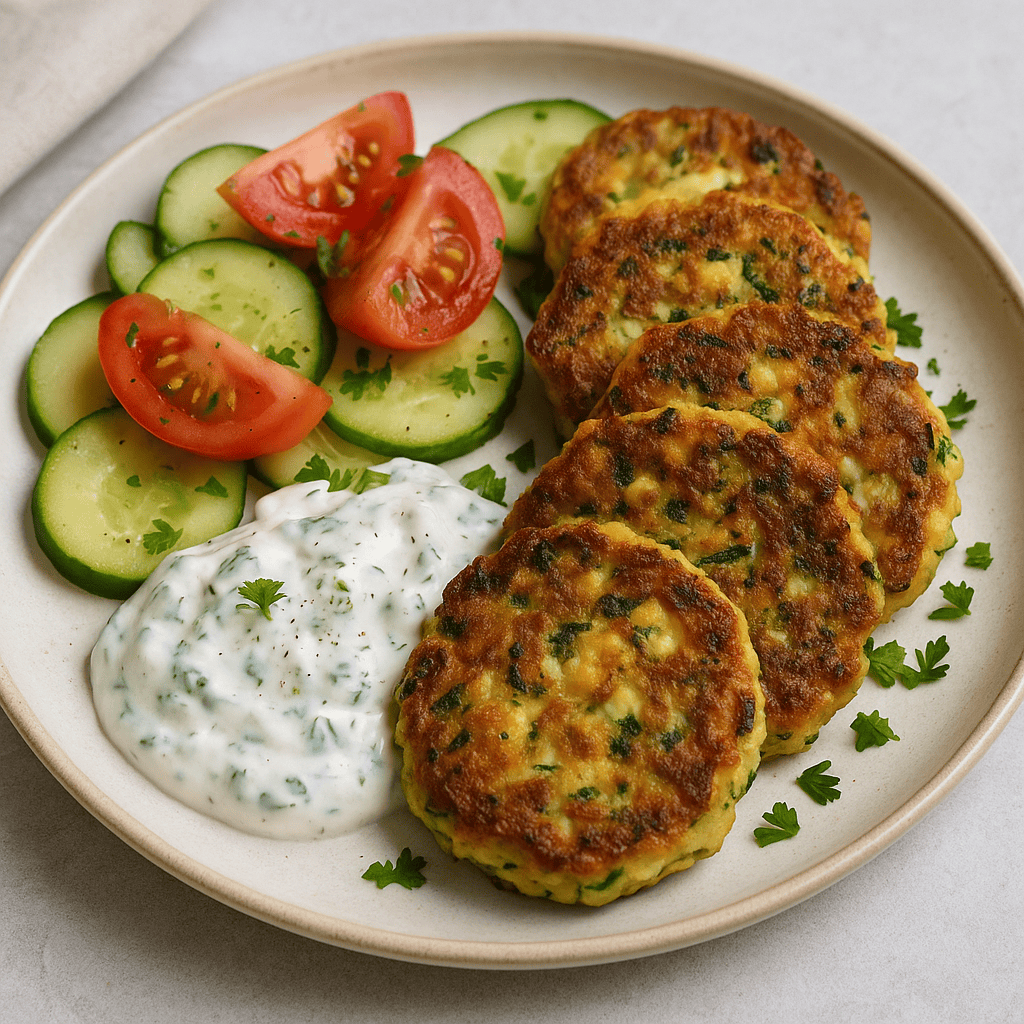 Zucchini-Feta-Puffer mit Kräuterquark & frischem Salat        
            
                                    ★
                                    ★
                                    ★
                                    ★
                                    ★
                            
            
                                    Noch keine Bewertungen