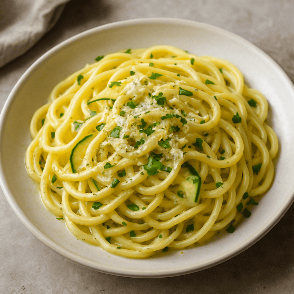 Cremige Zitronen-Sahne-Pasta mit Zucchini und geröstetem Pfeffer        
            
                                    ★
                                    ★
                                    ★
                                    ★
                                    ★
                            
            
                                    Noch keine Bewertungen