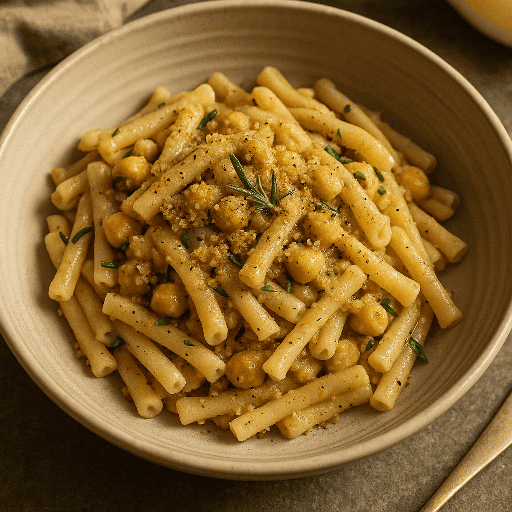 Pasta mit Kichererbsen        
            
                                    ★
                                    ★
                                    ★
                                    ★
                                    ★
                            
            
                                    Noch keine Bewertungen