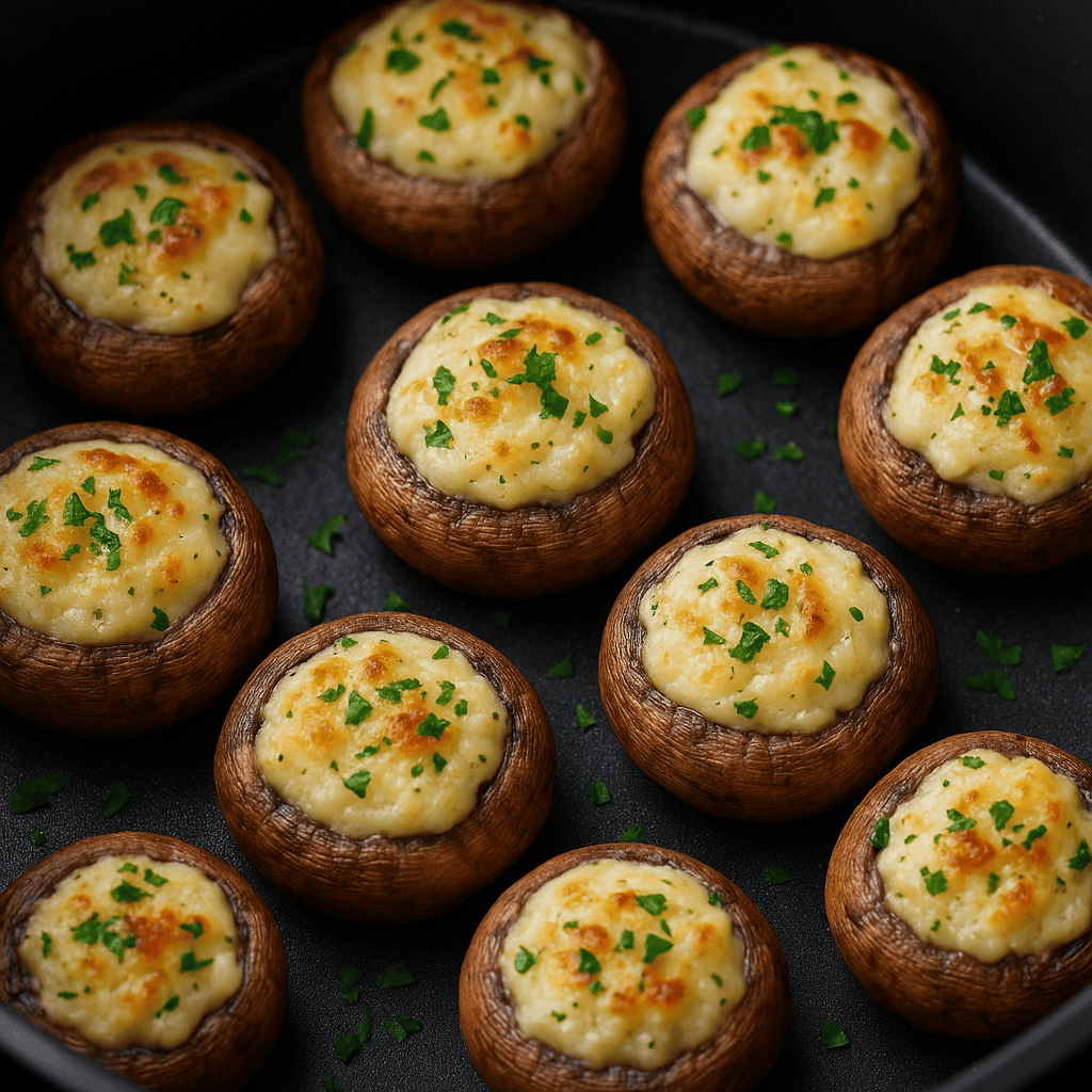 Gefüllte Champignons mit Frischkäse - Rezepte