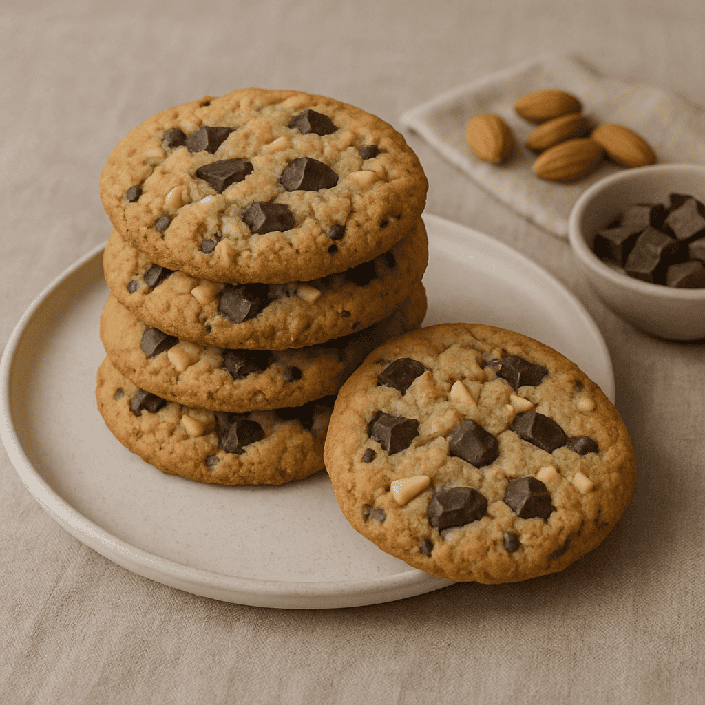 Schoko-Mandel-Kekse        
            
                                    ★
                                    ★
                                    ★
                                    ★
                                    ★
                            
            
                                    Noch keine Bewertungen