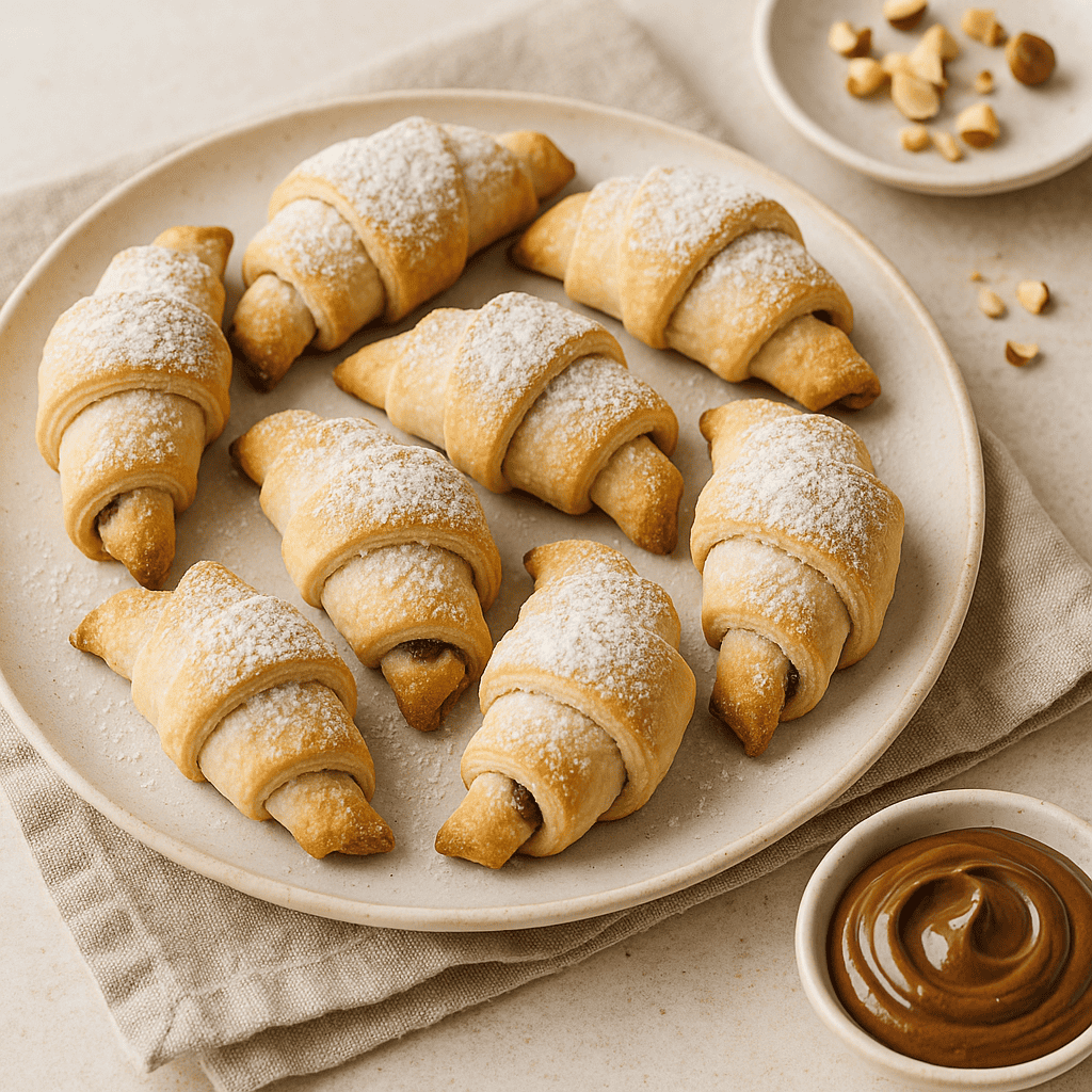 Nuss-Nougat-Hörnchen