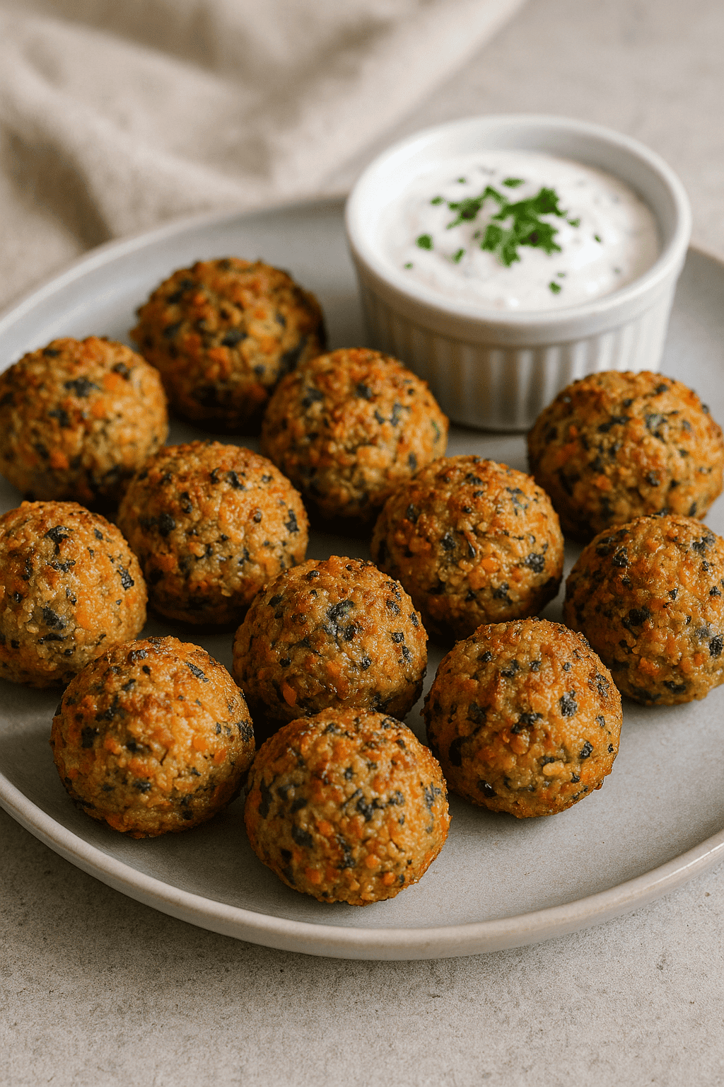 Knusprige Quinoa-Gemüse-Bällchen aus der Heißluftfritteuse
★
★
★
★
★
Noch keine Bewertungen