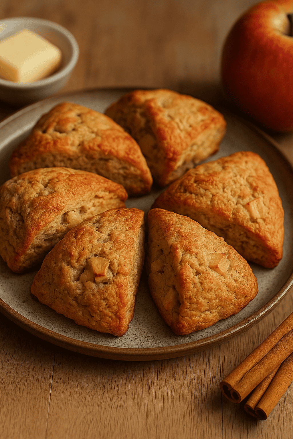 Apfel-Zimt-Scones aus der Heißluftfritteuse