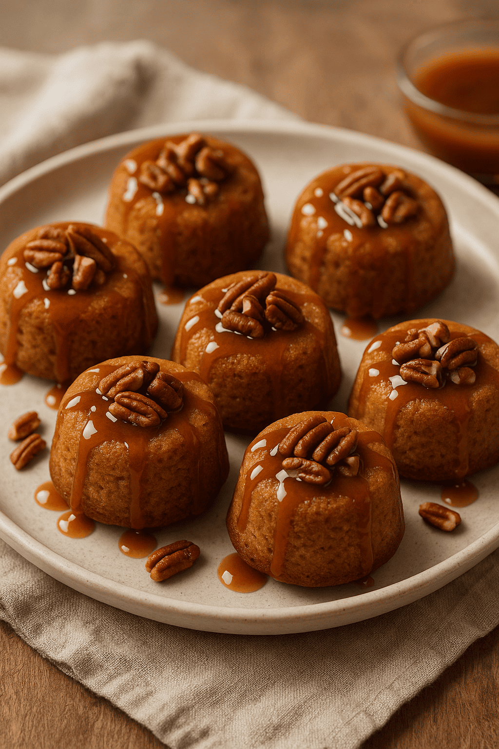 Karamell-Pekan-Törtchen aus der Heißluftfritteuse