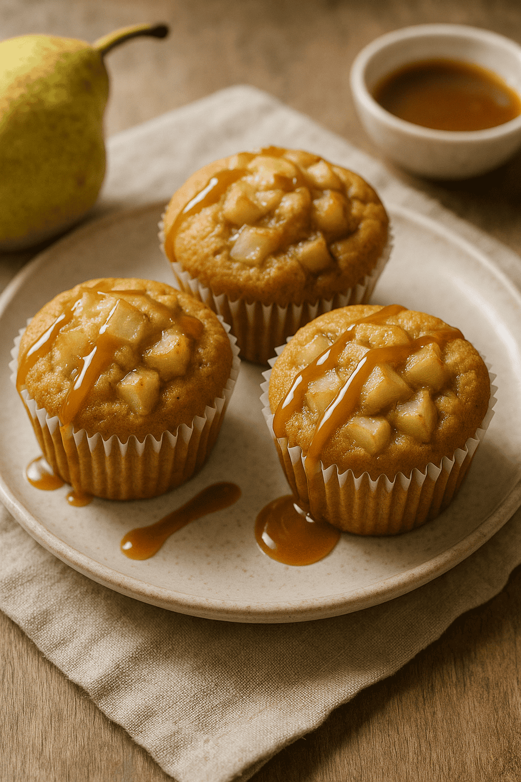 Karamell-Birnen-Muffins aus der Heißluftfritteuse